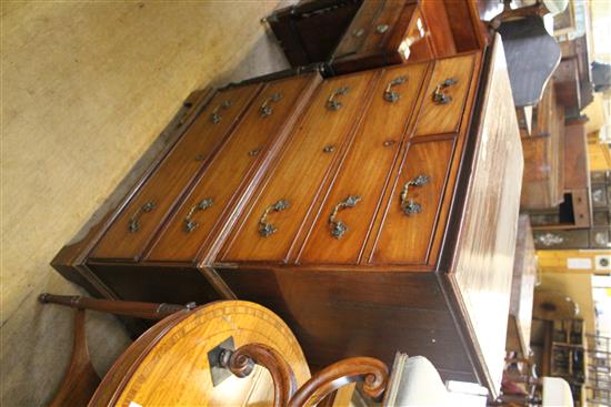 Mahogany chest on chest